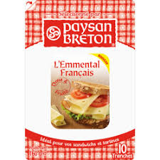 Paysan Breton L'emmental Français Tranches 160g